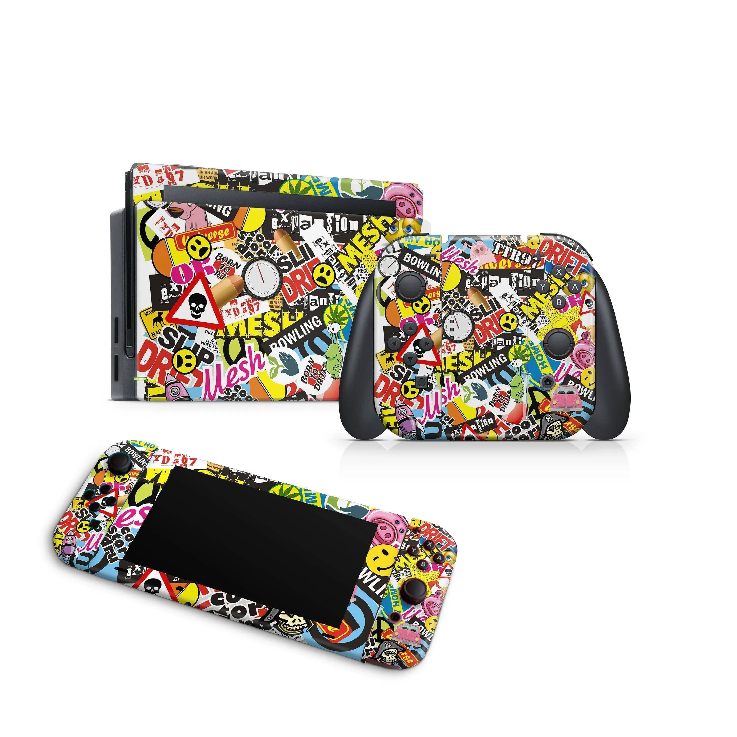 Nintendo Switch Skin Decals - Bomb Graffiti - Wrap Vinyl Sticker