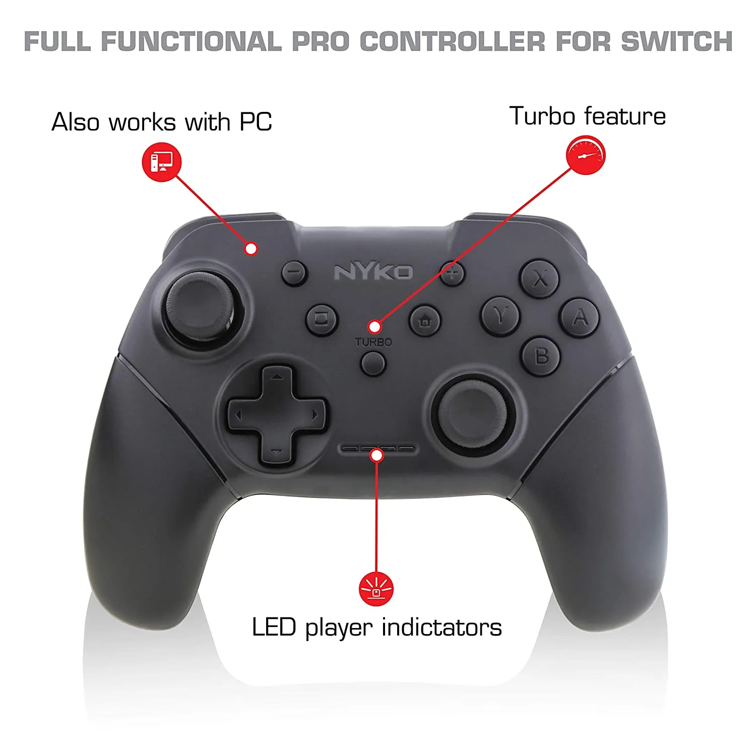 Nyko NSW Wireless Core Controller Black (87235)