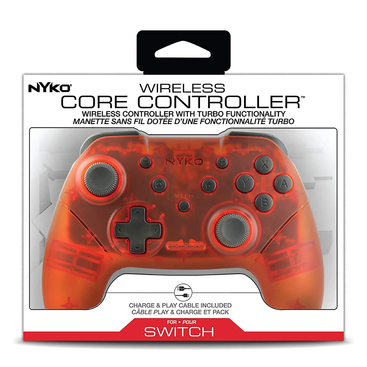 Nyko NSW Wireless Core Controller Translucent Red (87261)