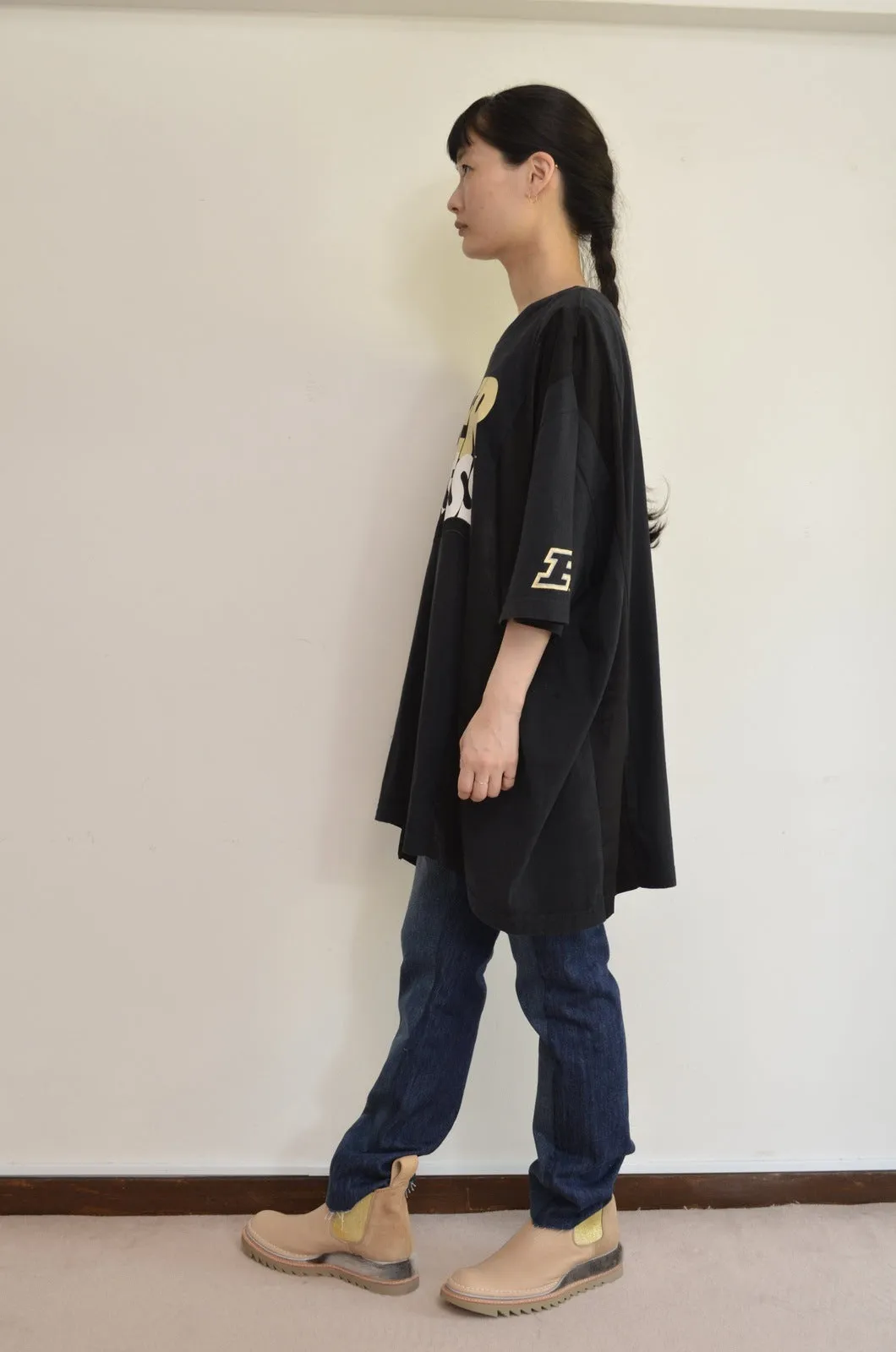 nyoroli TAPE TEE_BLK_01