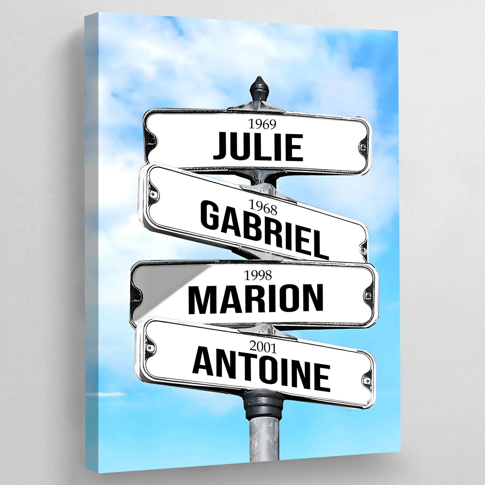 Personalized Canvas Street Sign