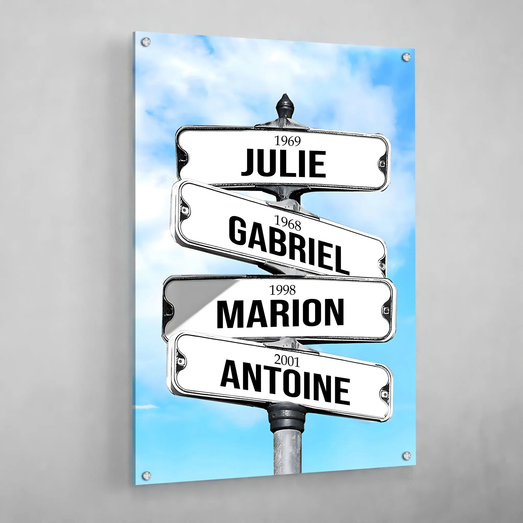 Personalized Canvas Street Sign