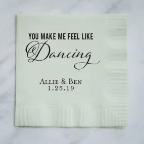 Personalized Feel Like Dancing Napkins