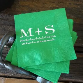 Personalized Initial Party Napkins