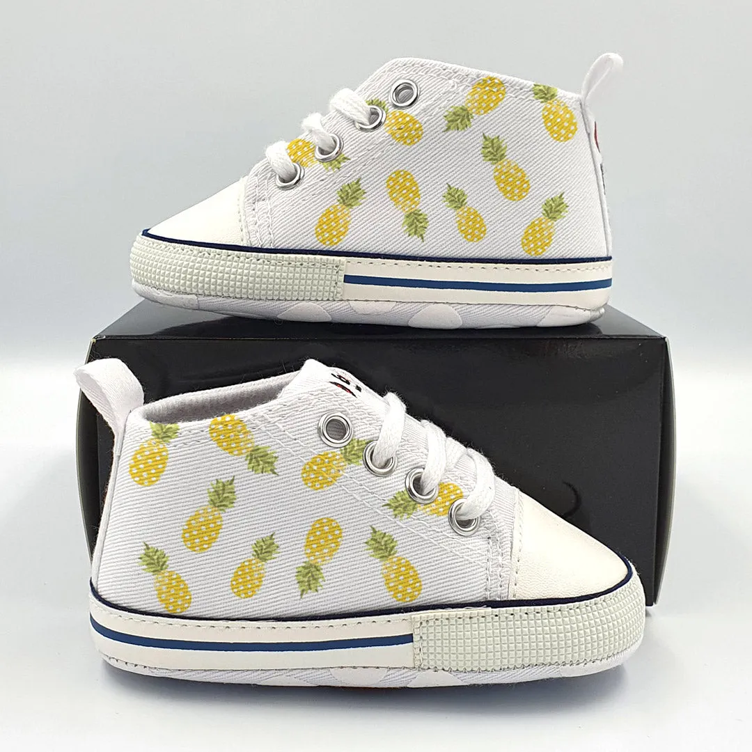 Pineapple Print Baby Bump Shoes