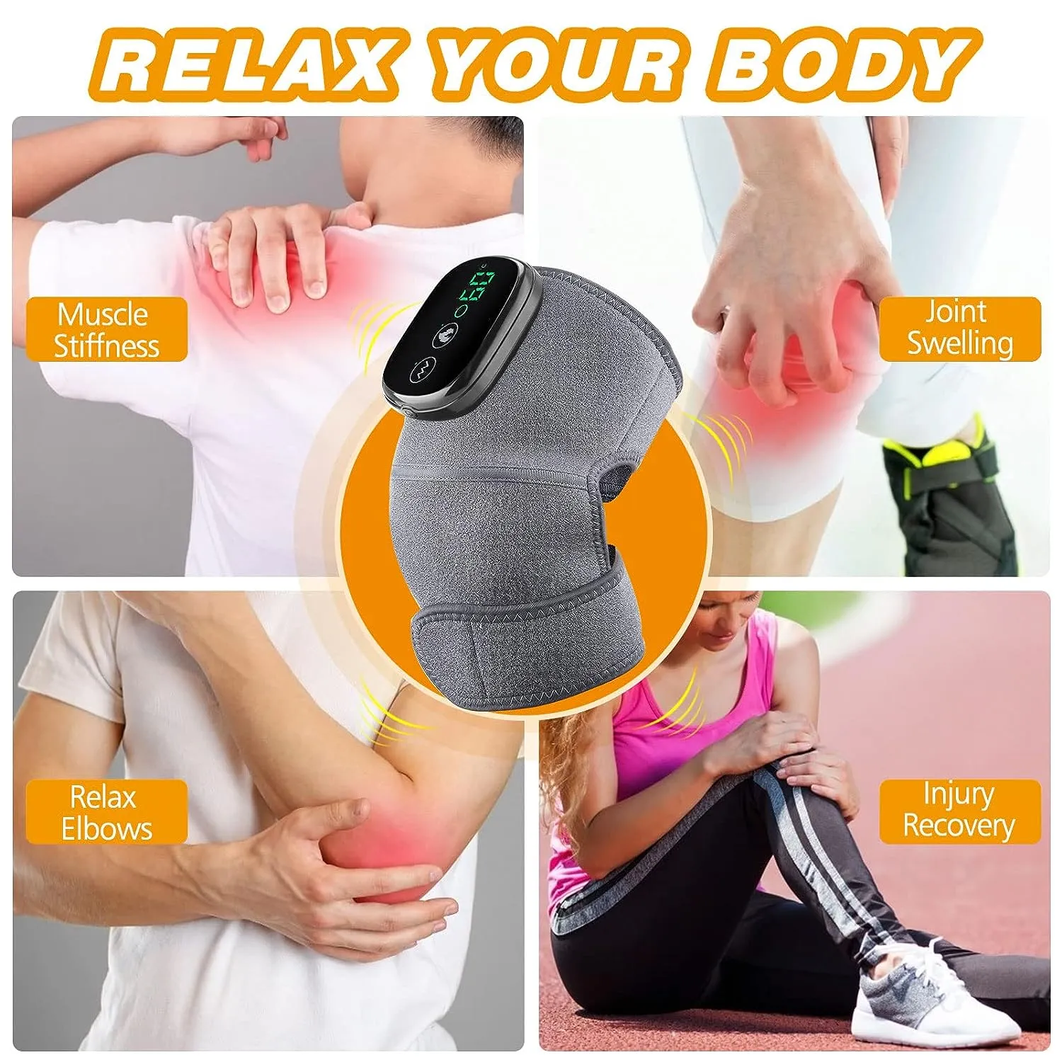 Premium Shoulder Elbow And Knee Massager With Heat