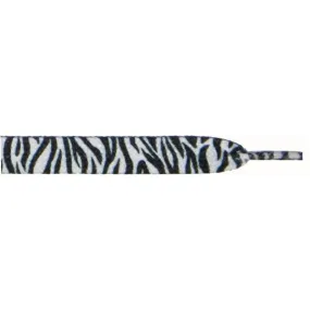 Printed Flat 9/16" - Zebra (12 Pair Pack) Shoelaces