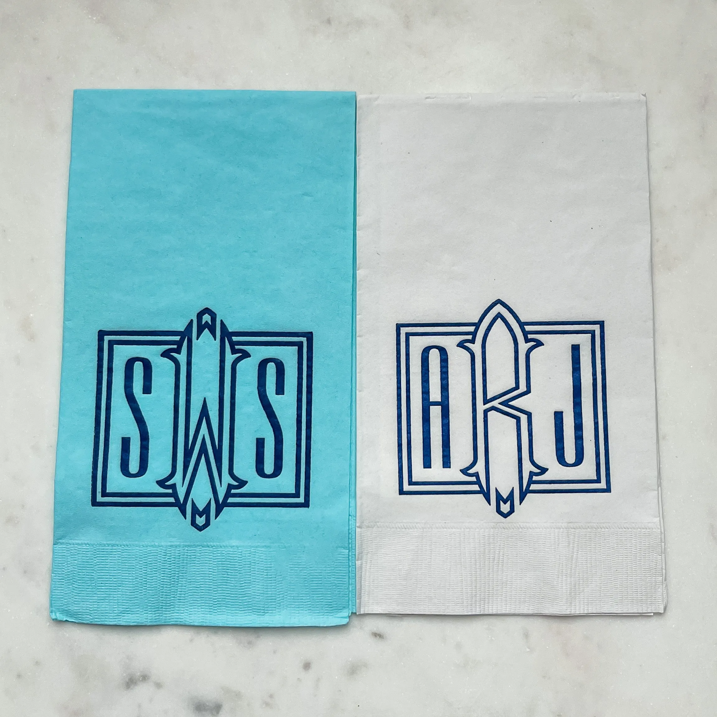 Rectangle Monogrammed 3Ply Guest Towels