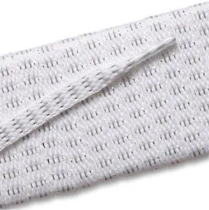 Reflective Flat Laces - White (1 Pair Pack) Shoelaces