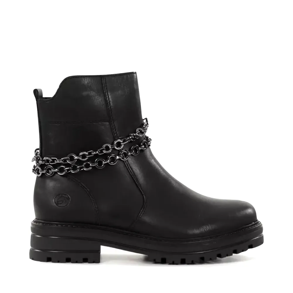 Remonte Women's 85 Chain Boot in Black