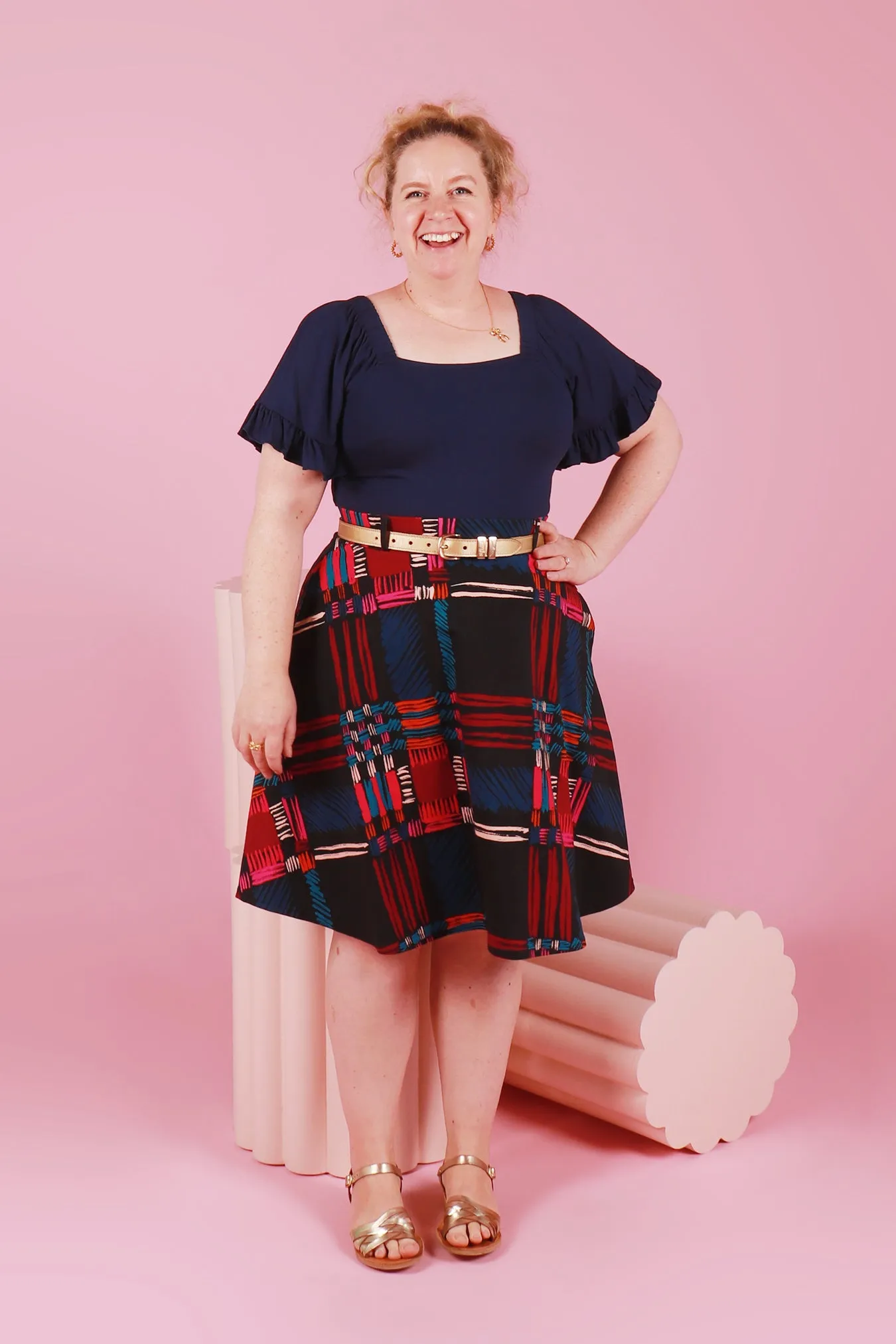 Rizzo Skirt Painted Plaid