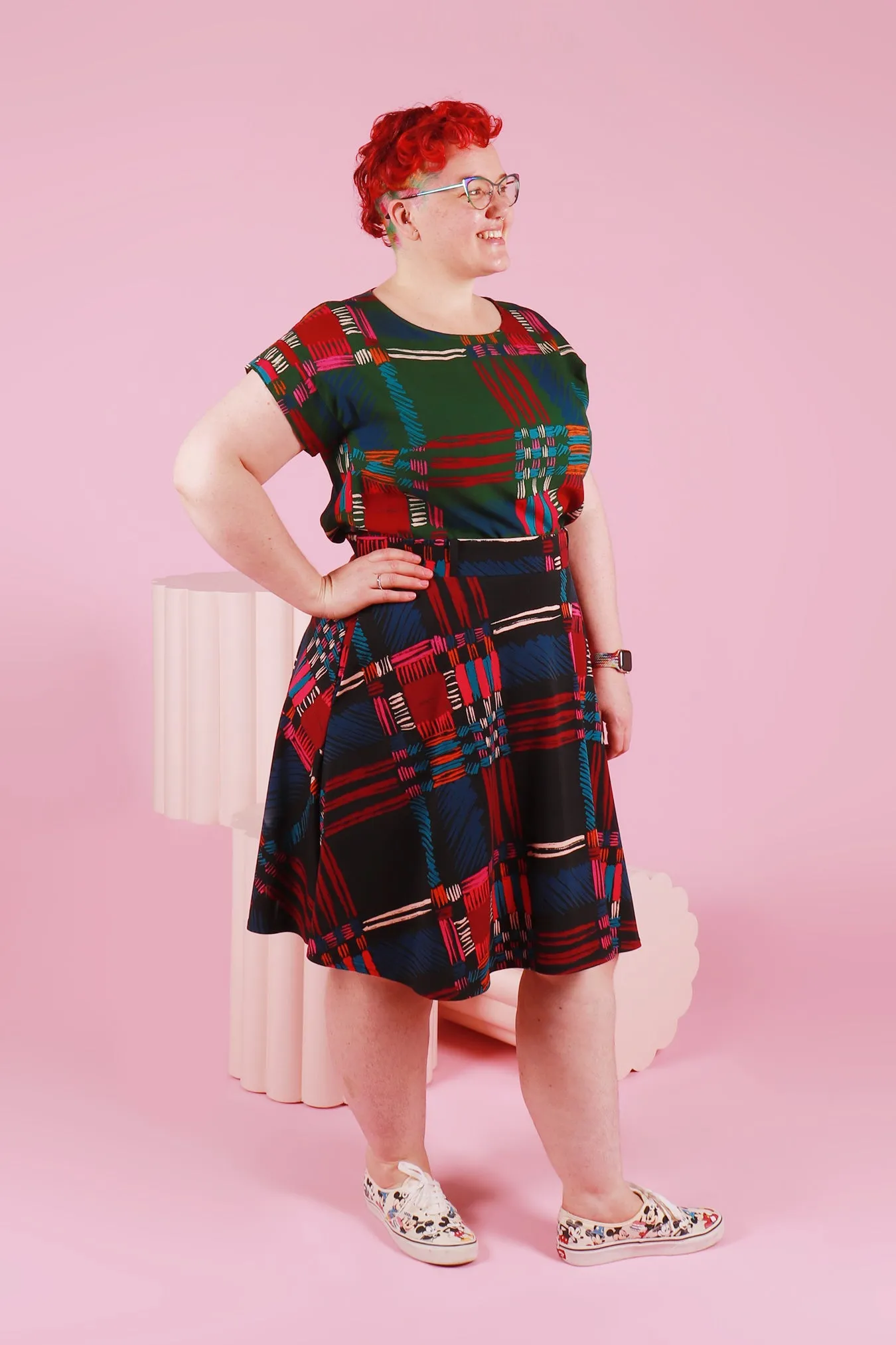 Rizzo Skirt Painted Plaid