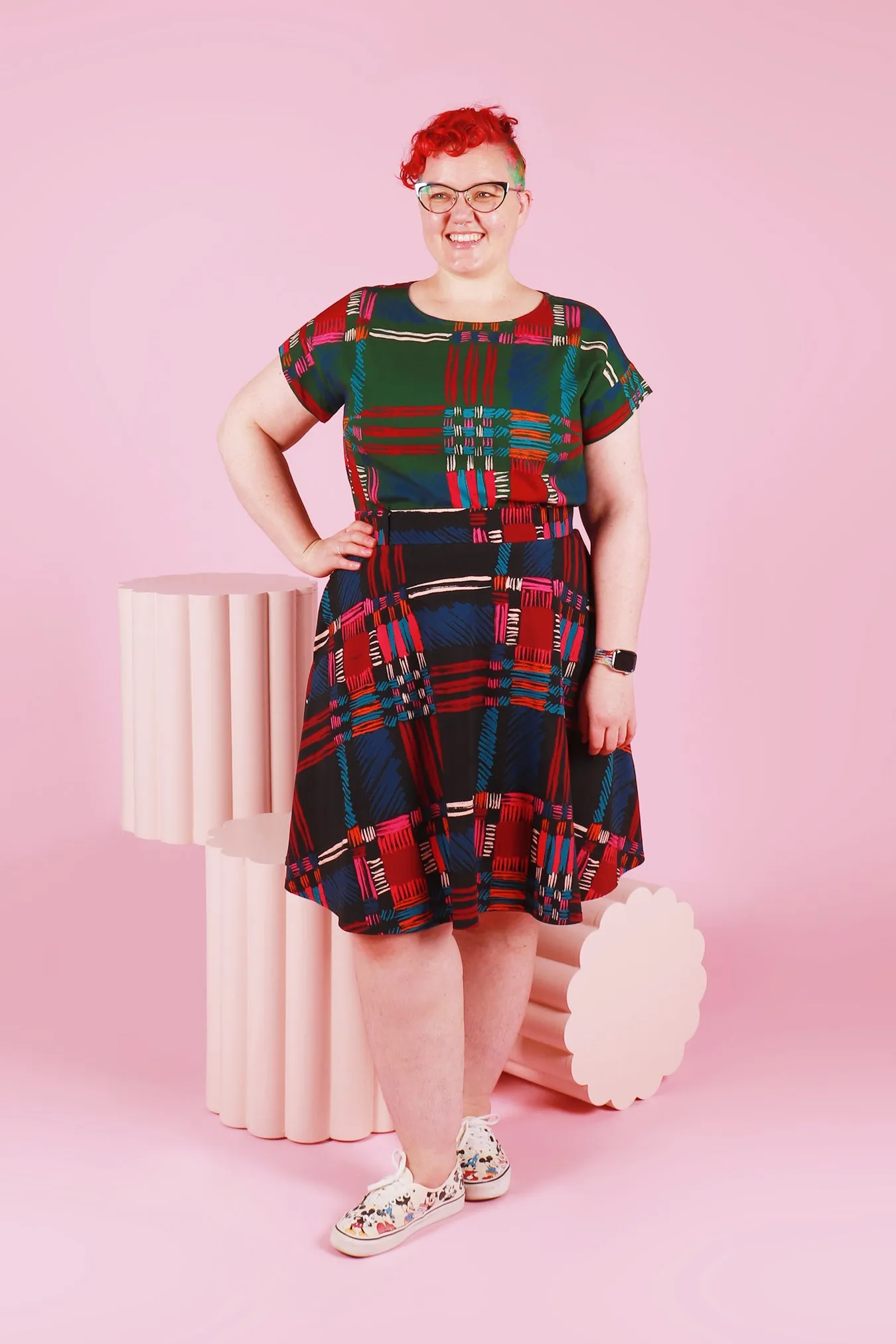 Rizzo Skirt Painted Plaid