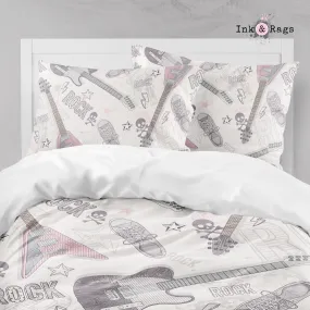 Rock Star Guitars, Skulls, and Sneakers Big Kids Bedding Collection