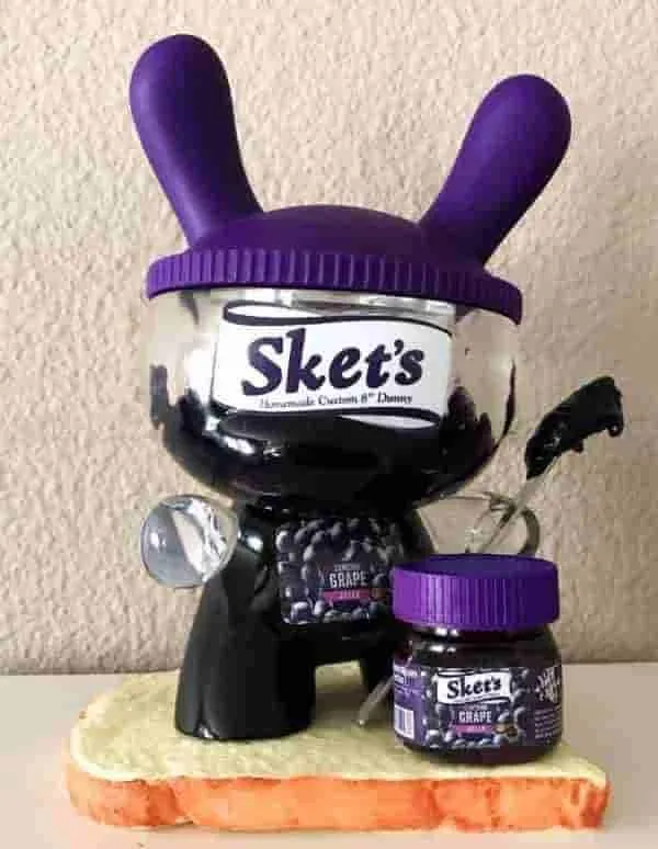 Sket's Concord Grape Jelly 8" Custom Dunny by Sket-One