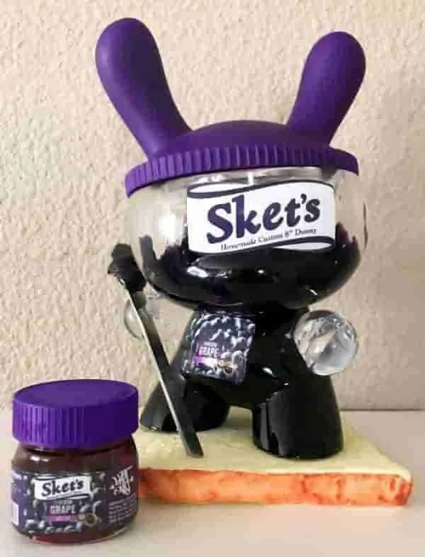 Sket's Concord Grape Jelly 8" Custom Dunny by Sket-One