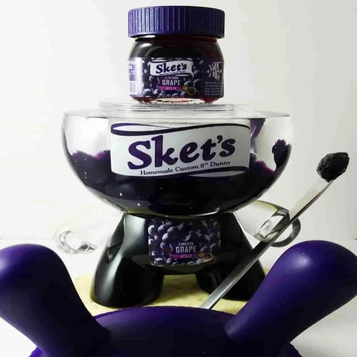 Sket's Concord Grape Jelly 8" Custom Dunny by Sket-One