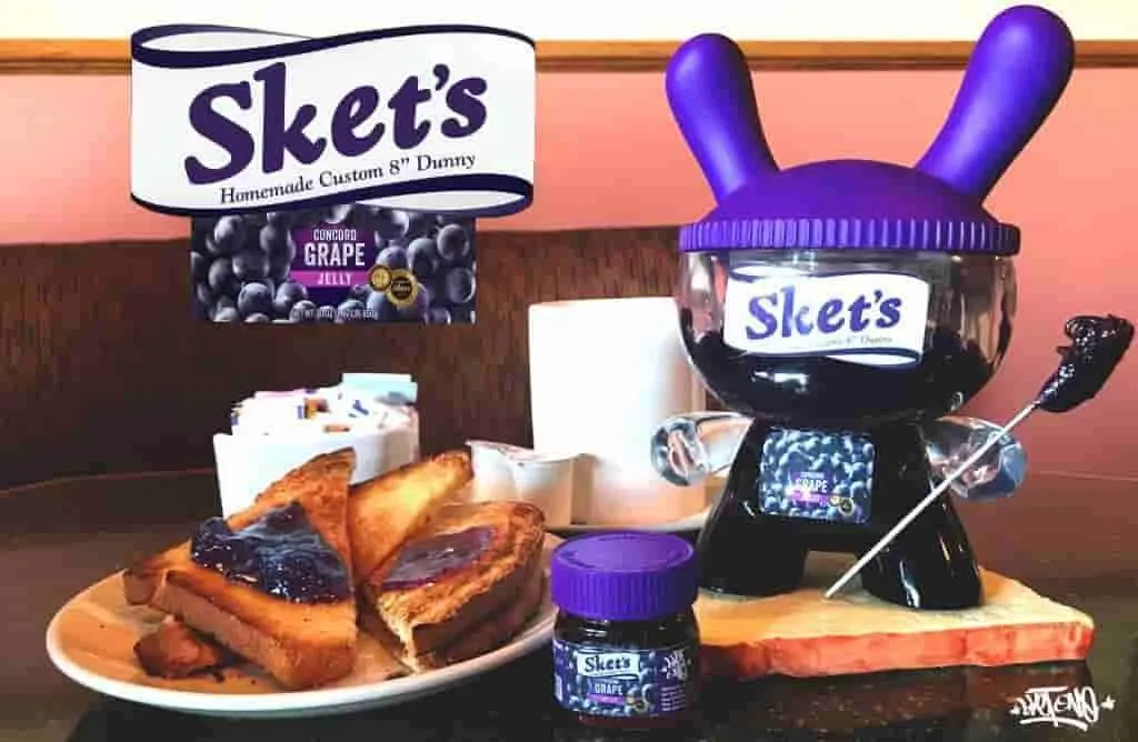 Sket's Concord Grape Jelly 8" Custom Dunny by Sket-One