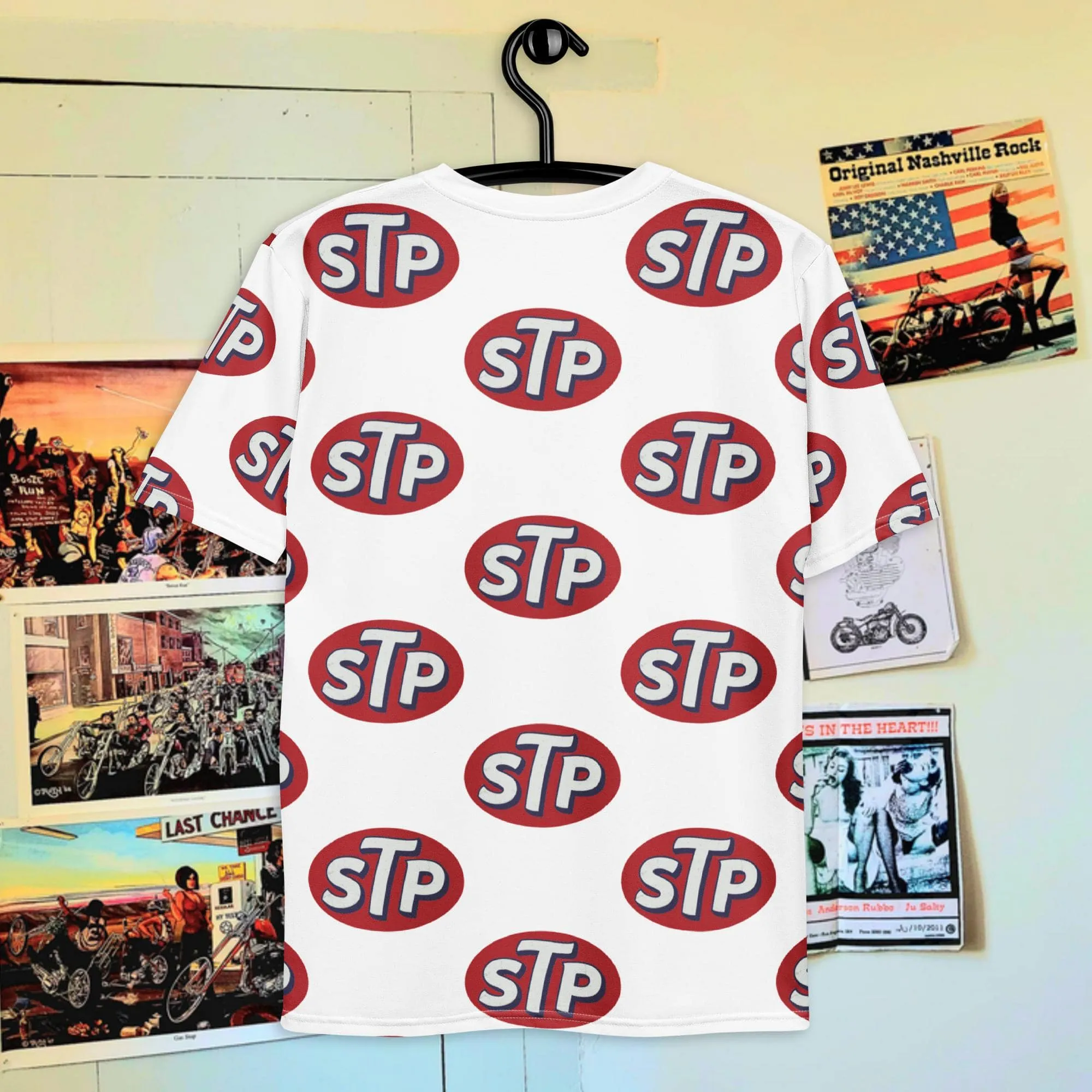 T-shirt 60's STP dragster all over