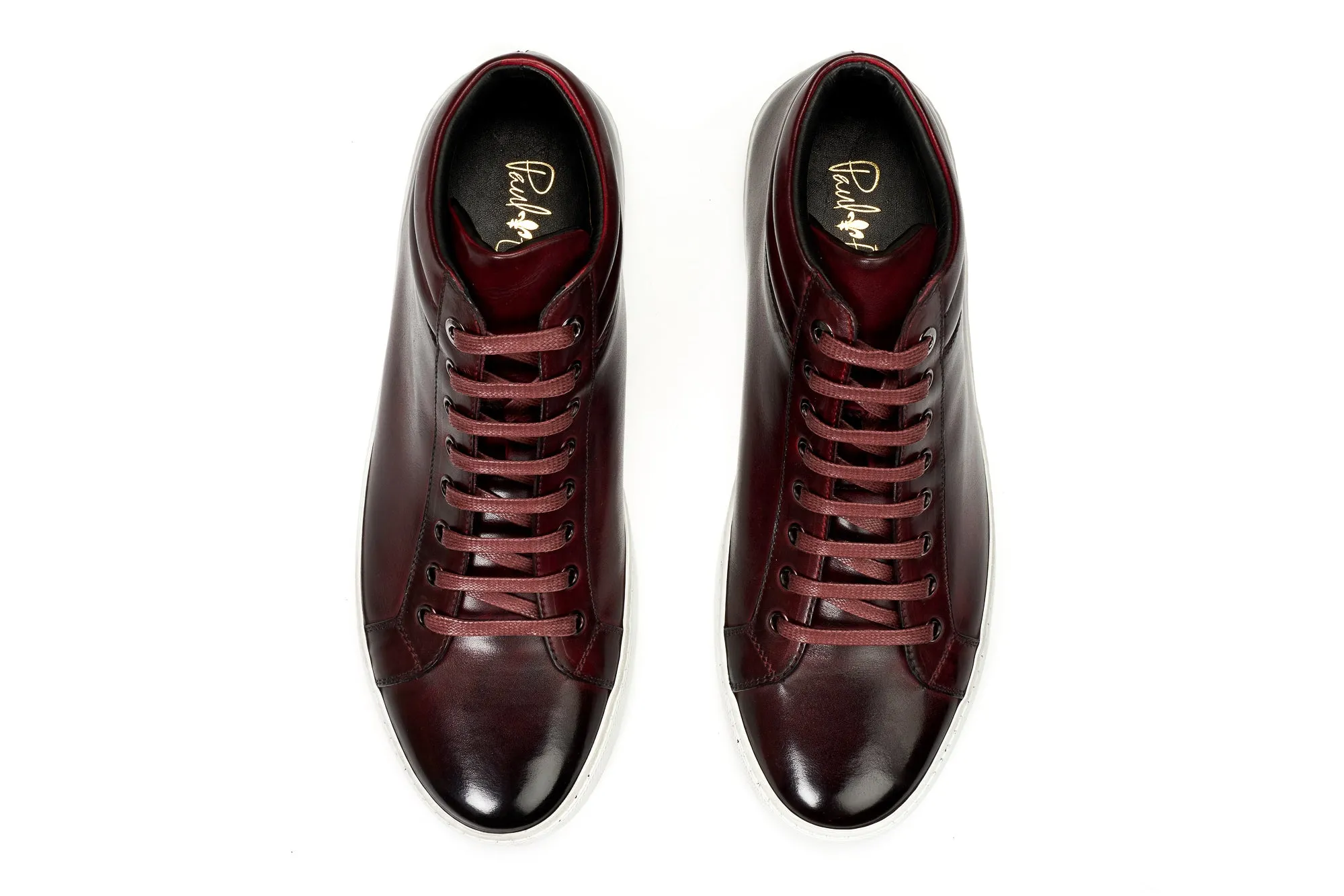 The Carter Mid-Top Sneaker - Oxblood - White Sole