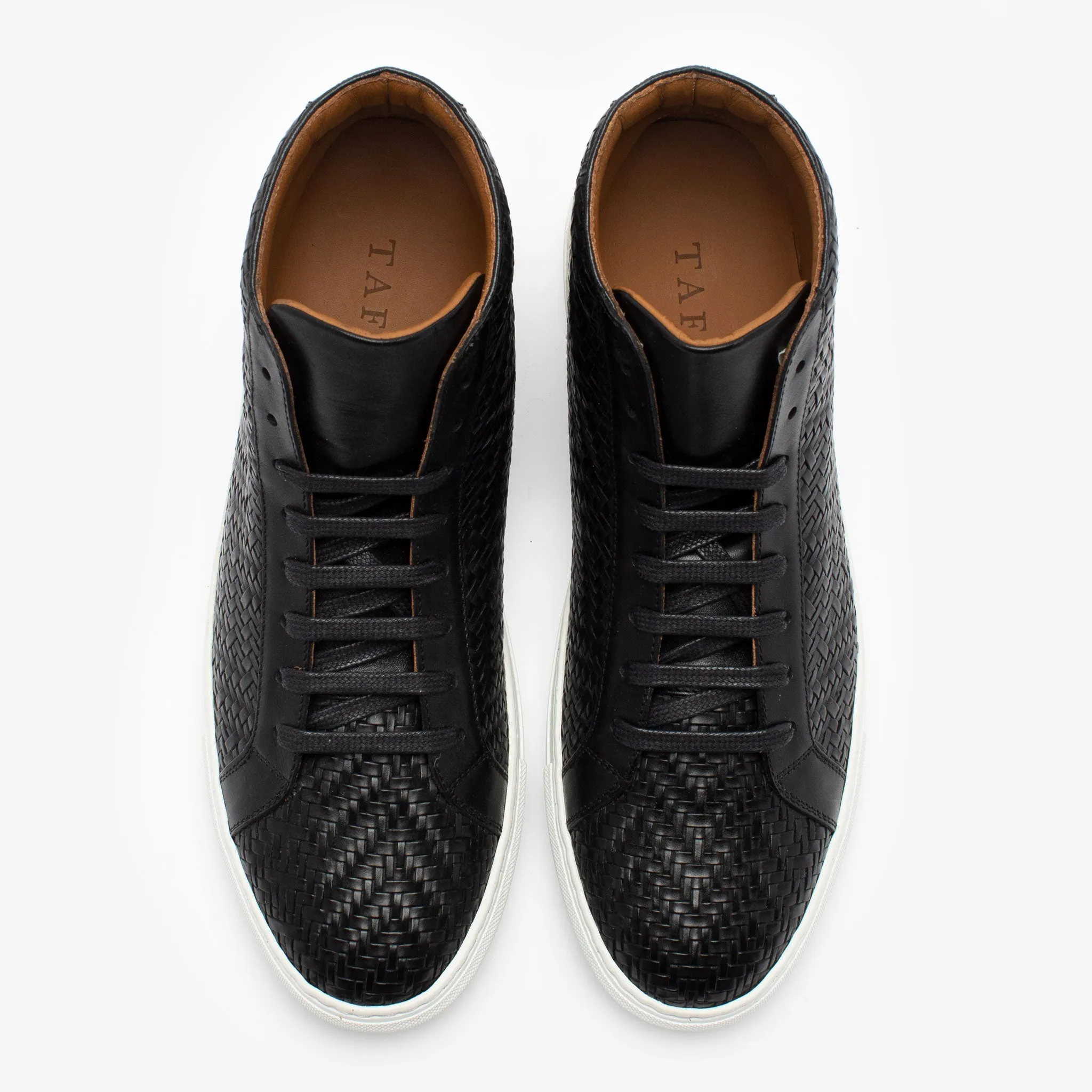 The Hightop Sneaker in Black Woven