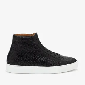 The Hightop Sneaker in Black Woven