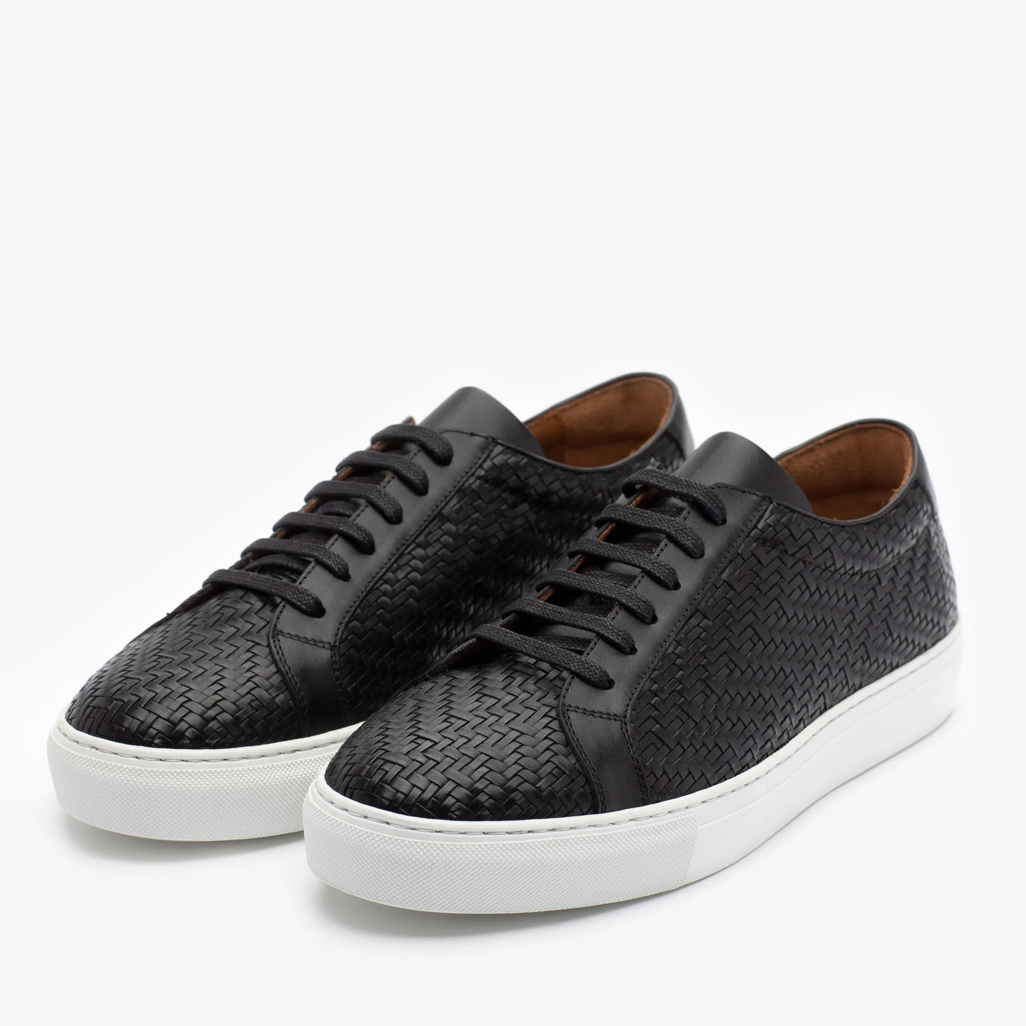 The Sneaker in Black Woven