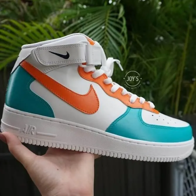 Turquoise Sunset Custom Air Force 1