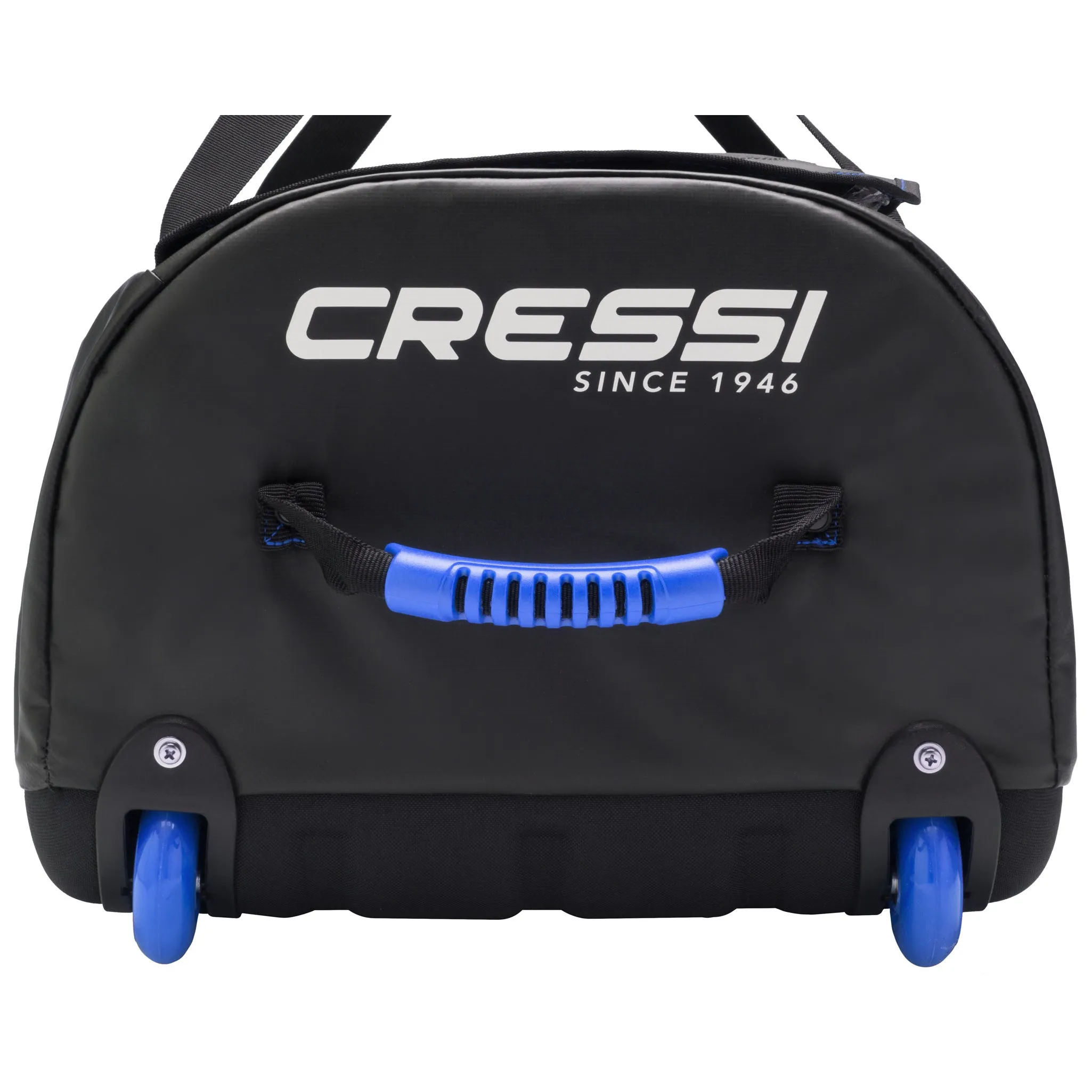 Cressi Tuna Dry Wheeled Bag - Black/Blue, Pre-Owned in Excellent Condition