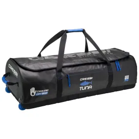 Cressi Tuna Dry Wheeled Bag - Black/Blue, Pre-Owned in Excellent Condition