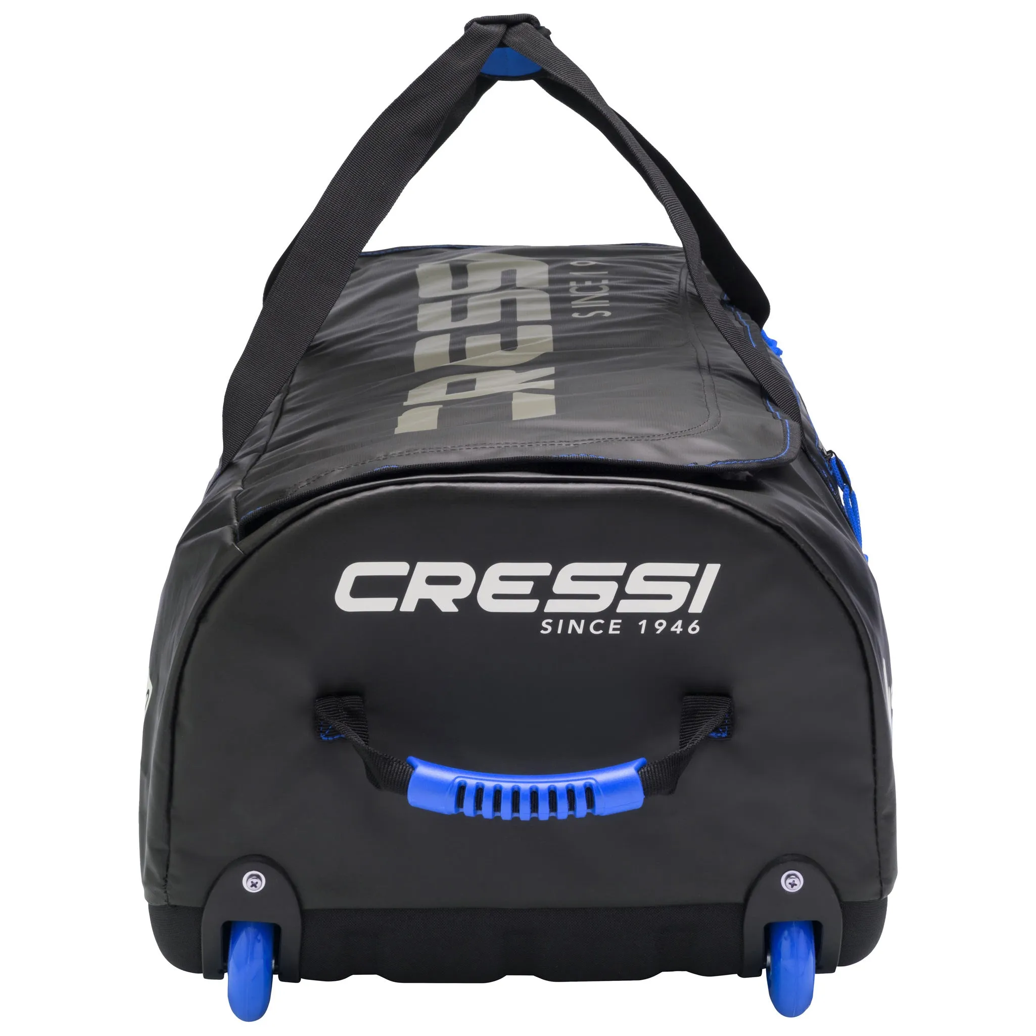 Cressi Tuna Dry Wheeled Bag - Black/Blue, Pre-Owned in Excellent Condition