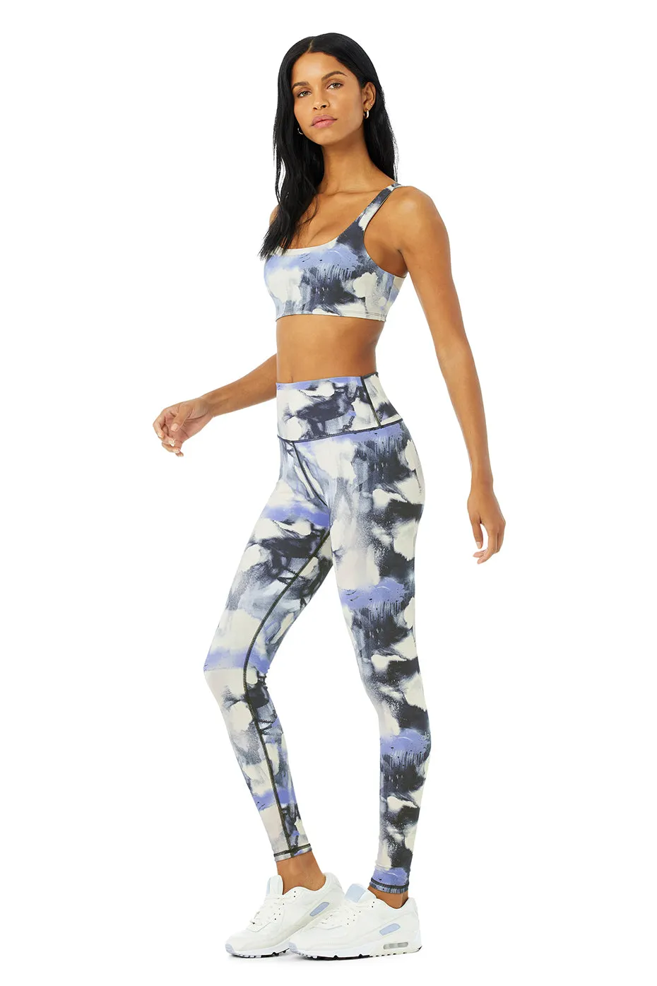 Vapor High-Waist Graffiti Tie Dye Legging - Multi