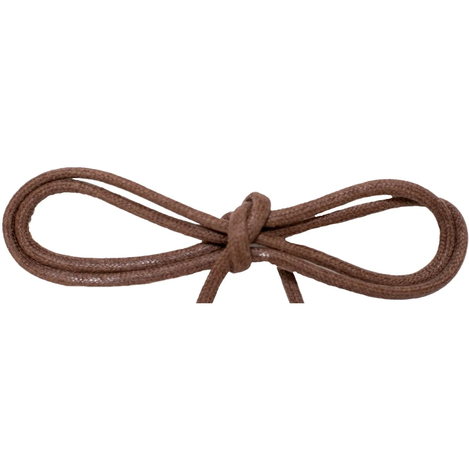 Waxed Cotton Thin Round Dress Laces 12 Pack - Brown (12 Pair Pack) Shoelaces