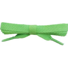 Wholesale Cotton Flat 3/8" - Lime (12 Pair Pack) Shoelaces