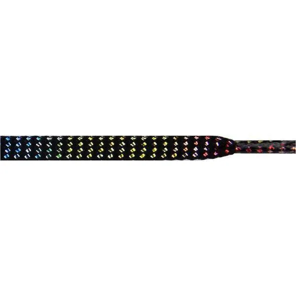 Wholesale Glitter Flat 1/4" - Colorful (12 Pair Pack) Shoelaces