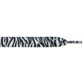 Wholesale Printed Flat 3/8" - Zebra (12 Pair Pack) Shoelaces