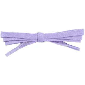 Wholesale Waxed Cotton Flat Dress Laces 1/4" - Violet (12 Pair Pack) Shoelaces