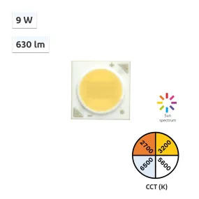 YUJILEDS® CRI 98 9W COB LED - 135L - 5pcs